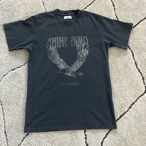 Anine Bing Black Eagle Graphic Tee